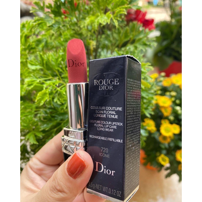 Son Dior 720 velvet icone màu hồng nâu