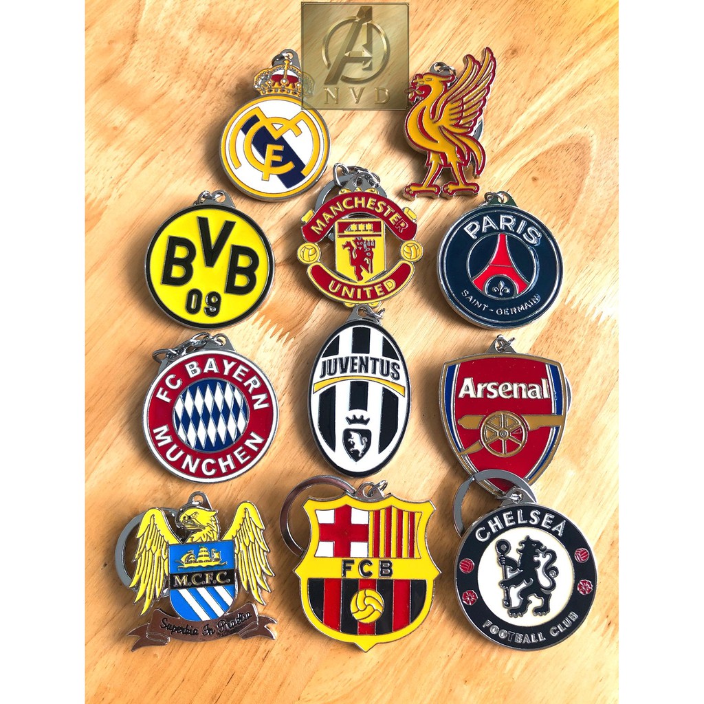 Móc khoá Logo các câu lạc bộ bóng đá cực đẹp