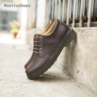 Giày tây nam cao cấp da bò thật Dr. GT29 màu Nâu