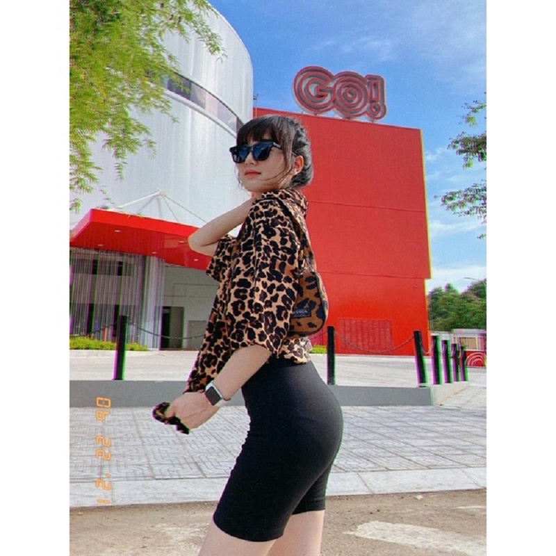 Set Đồ Bộ Nữ Cá Tính Áo Sơ Mi Quần Legging Ngố Shena SP000146 | BigBuy360 - bigbuy360.vn