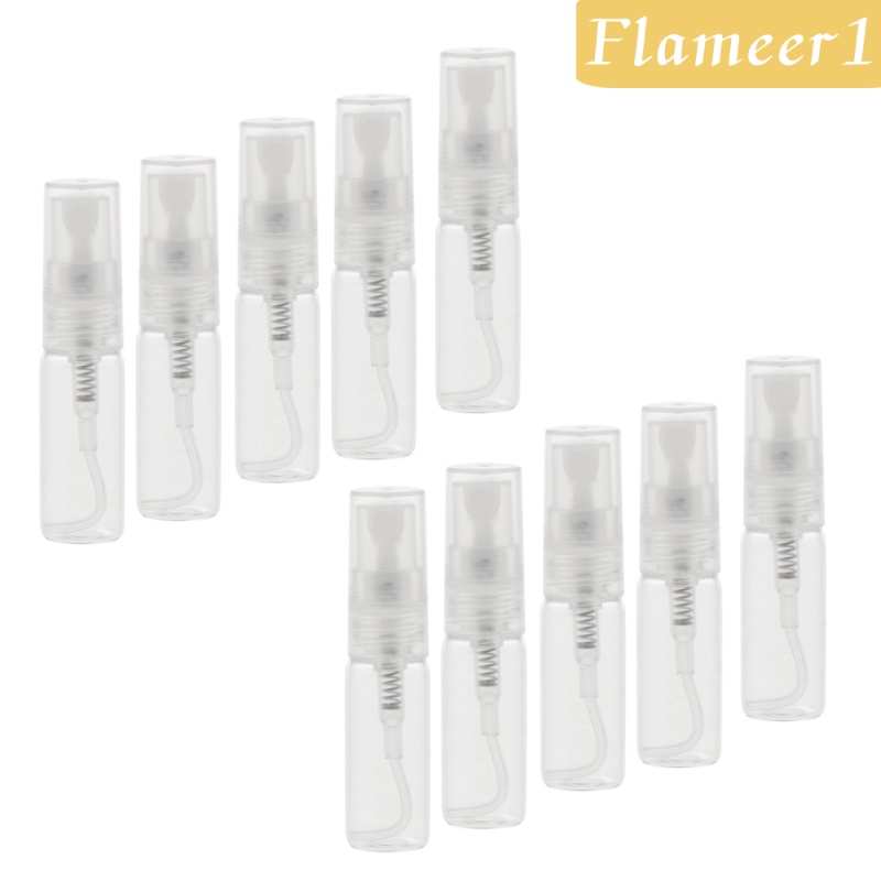 Set 10 Chai Thủy Tinh Rỗng Đựng Nước Hoa Dạng Xịt 3ml