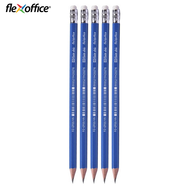 Combo 5 Bút chì gỗ HB Flexoffice FO-GP05/VN