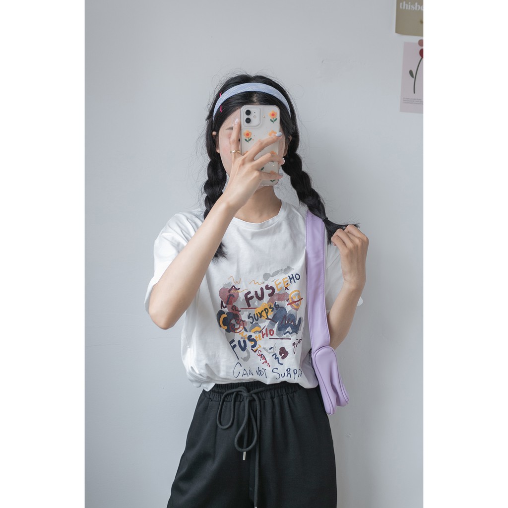 Áo thun form rộng in họa tiết Xonxen shop chất cotton thoáng mát free size, mã 802392