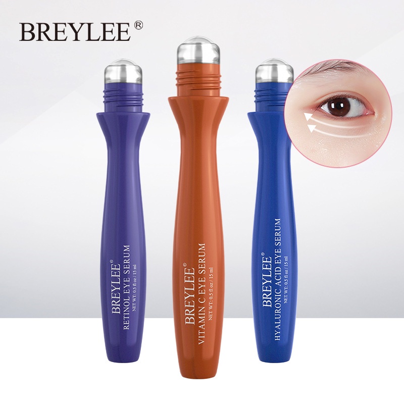 Kem dưỡng da mắt BREYLEE chứa axit hyaluronic vitamin C giúp xóa quầng thâm và bọng mắt săn chắc da 0.5floz/15ml