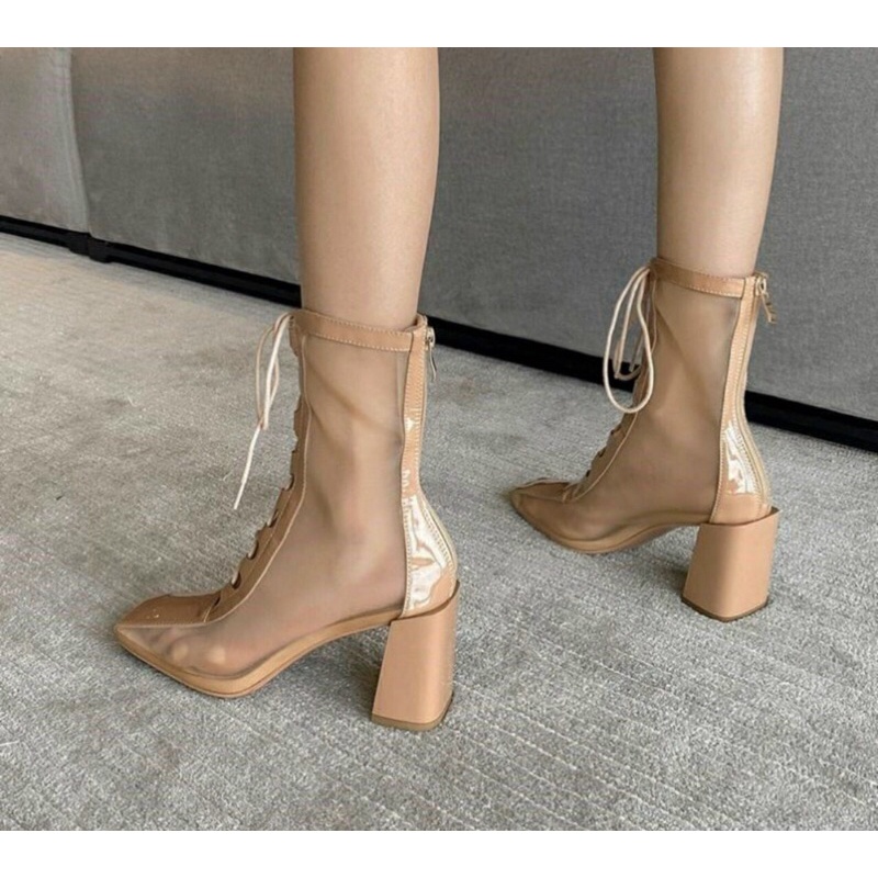 FREESHIP BỐT NỮ LỠ PHỐI LƯỚI BUỘC DÂY CAO CẤP FULLBOX MÃ 1583 | BigBuy360 - bigbuy360.vn