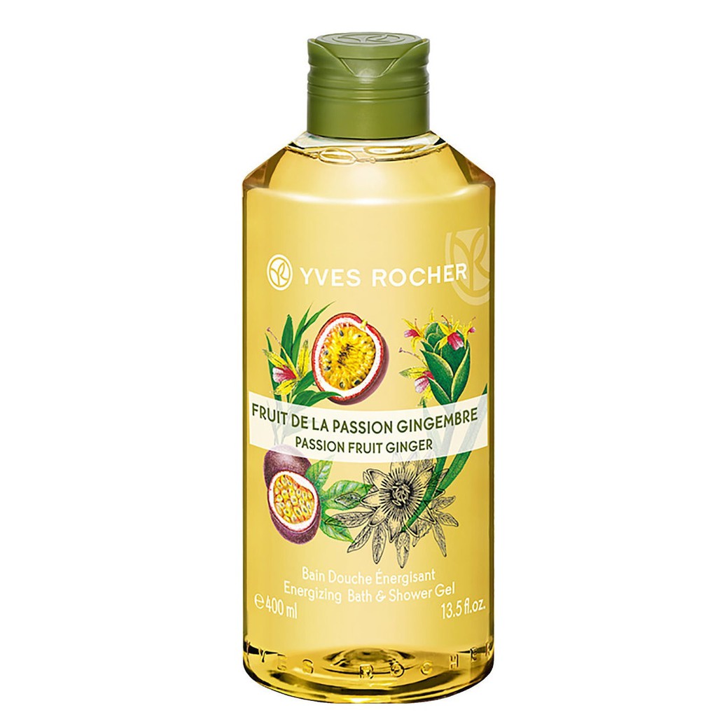 [CHÍNH HÃNG] Gel tắm Hương Chanh Dây Yves Rocher Energizing Bath & Shower Gel Passion Fruit Ginger 400ml