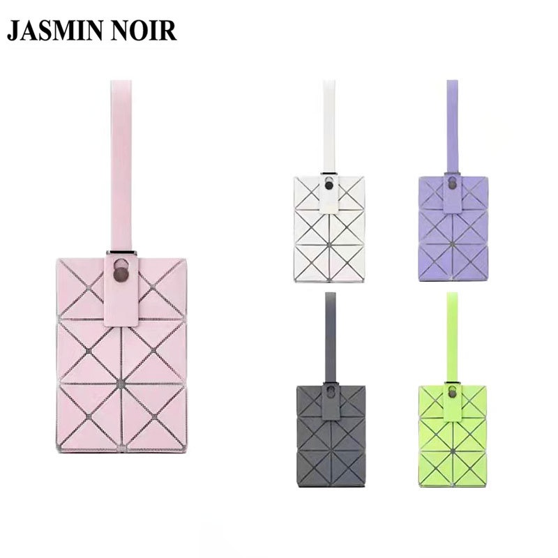 Túi Xách JASMIN NOIR Đeo Vai Bằng Nhựa PVC Kẻ Sọc Caro Cho Nữ