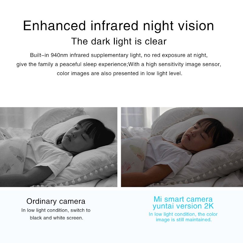 [GIAO HỎA TỐC]Camera Xiaomi IP 1296p 2K Xoay 360 Độ|Nhận Dạng Khuôn Mặt AI