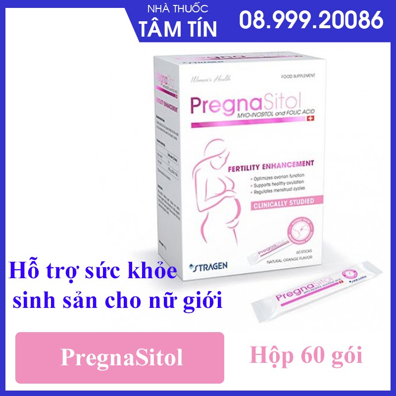 [ CHÍNH HÃNG ] Pregnasitol - hỗ trợ mang thai ở nữ giới