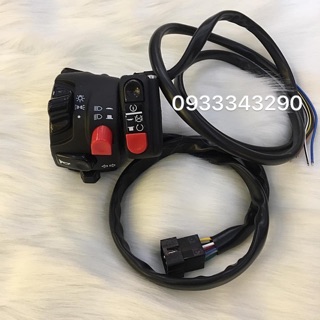 Cùm Công Tắc Nút Đỏ Trái Phải Gắn Được Cho Mọi Loại Xe Máy