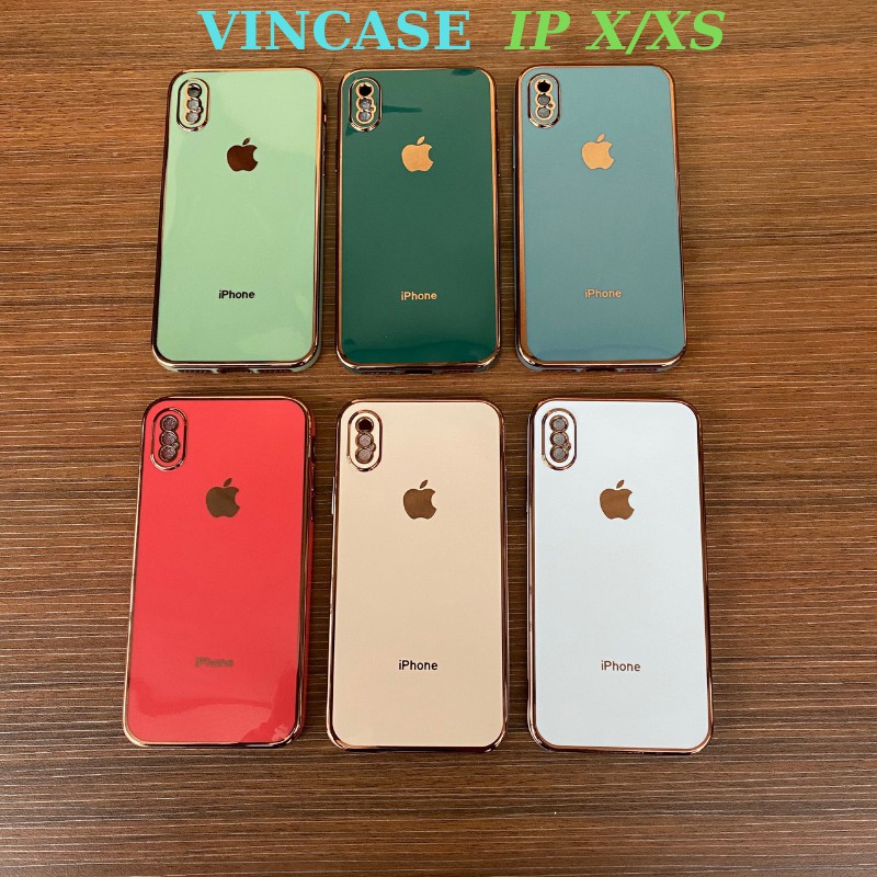 Ốp Lưng Iphone Viền Vuông Iphone 12 -  Logo Táo Viền Si Sang Trọng 6splus/7plus/8plus/xs/xsmax/11/11promax-Vincase