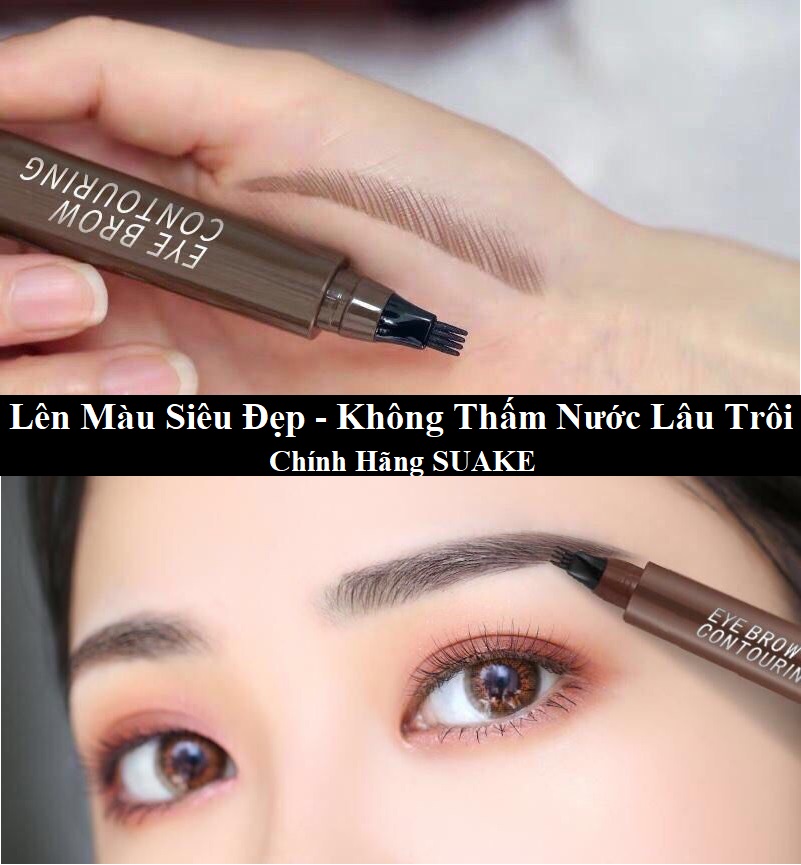 Bút Vẽ Chân Mày Phẩy Sợi 4D Không Thấm Nước