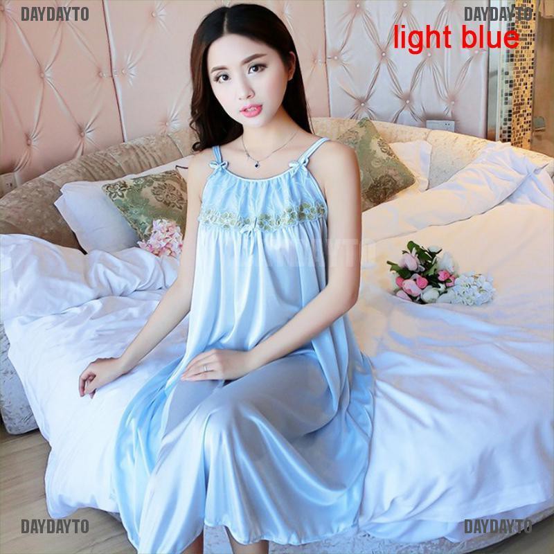 Đầm Ngủ Vải Lụa Satin Plus