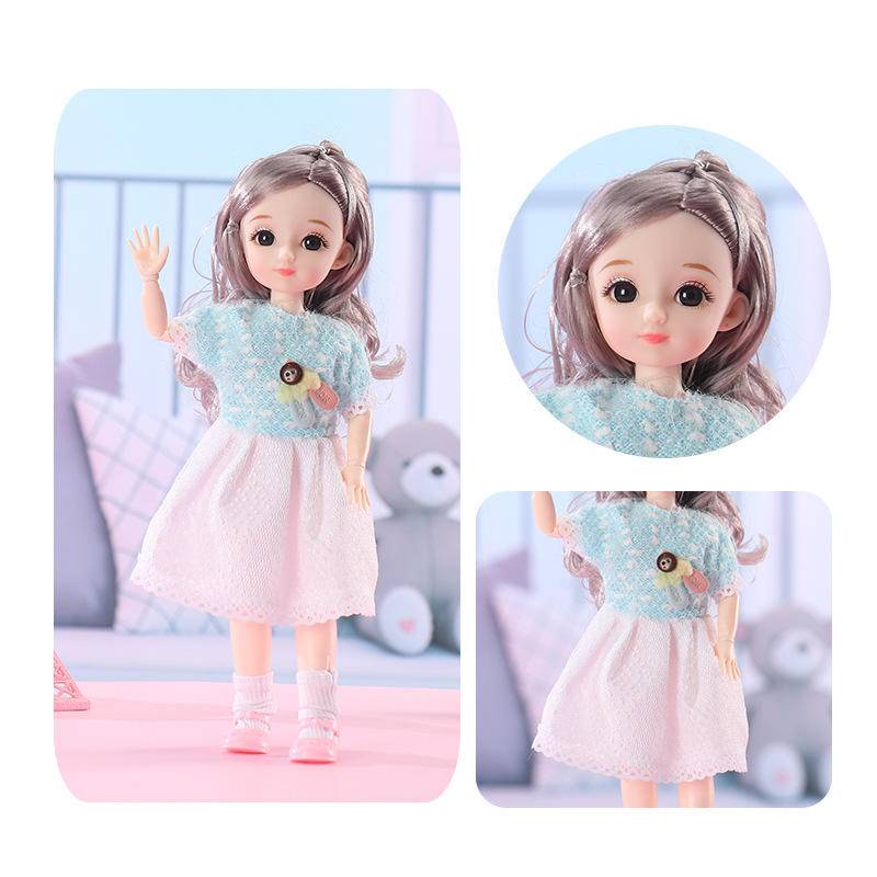 Bộ Đồ Chơi Búp Bê Barbie Cỡ Lớn Dễ Thương Cho Bé Gái