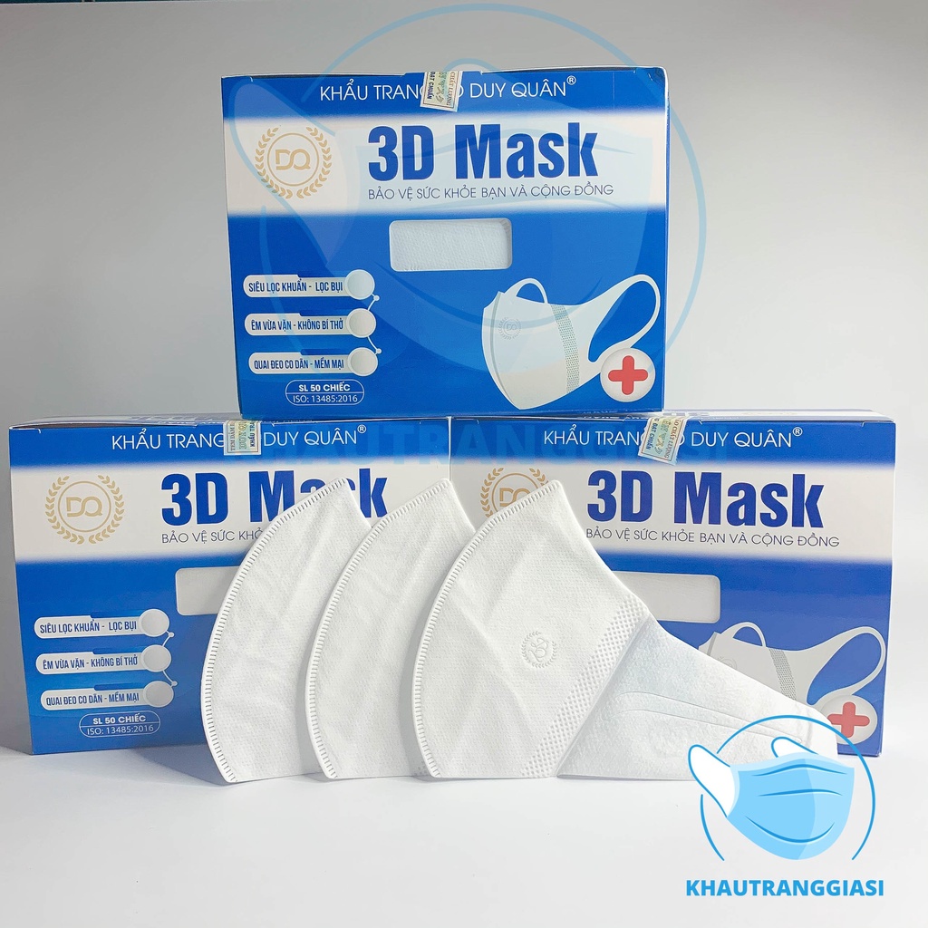 Khẩu trang 3D Duy Quân công nghệ Nhật Bản