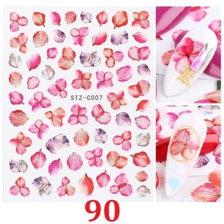 Sticker nail dán móng mẫu hoa khô