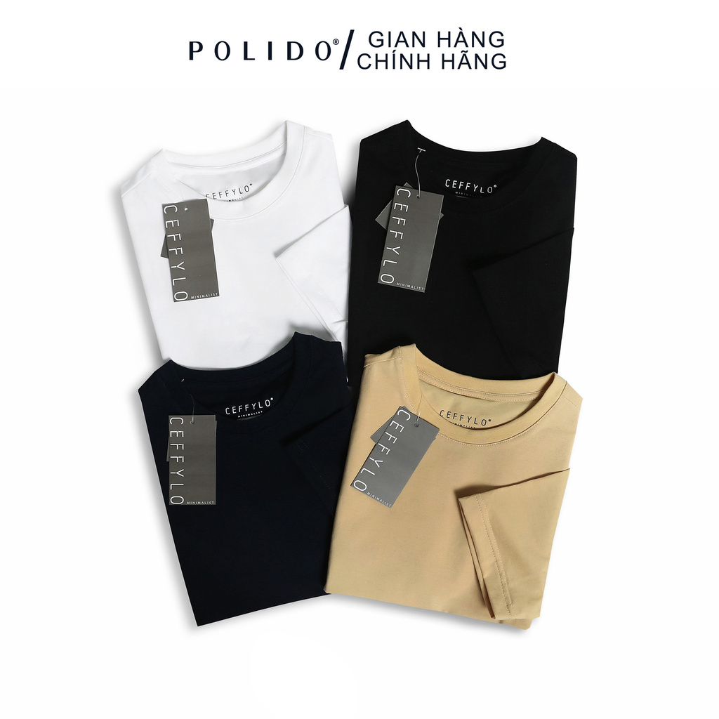 Áo Phông cotton trơn CEFFYLO phong cách basic chất vải cao cấp