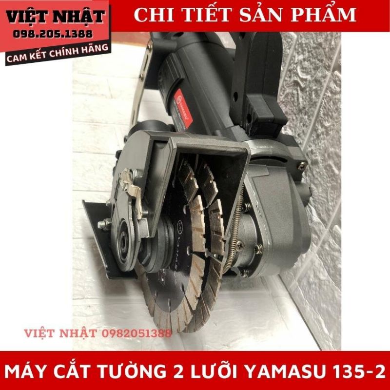 Máy cắt rãnh tường 2 lưỡi YAMASU-135 hàng chính hãng, chất lượng cao