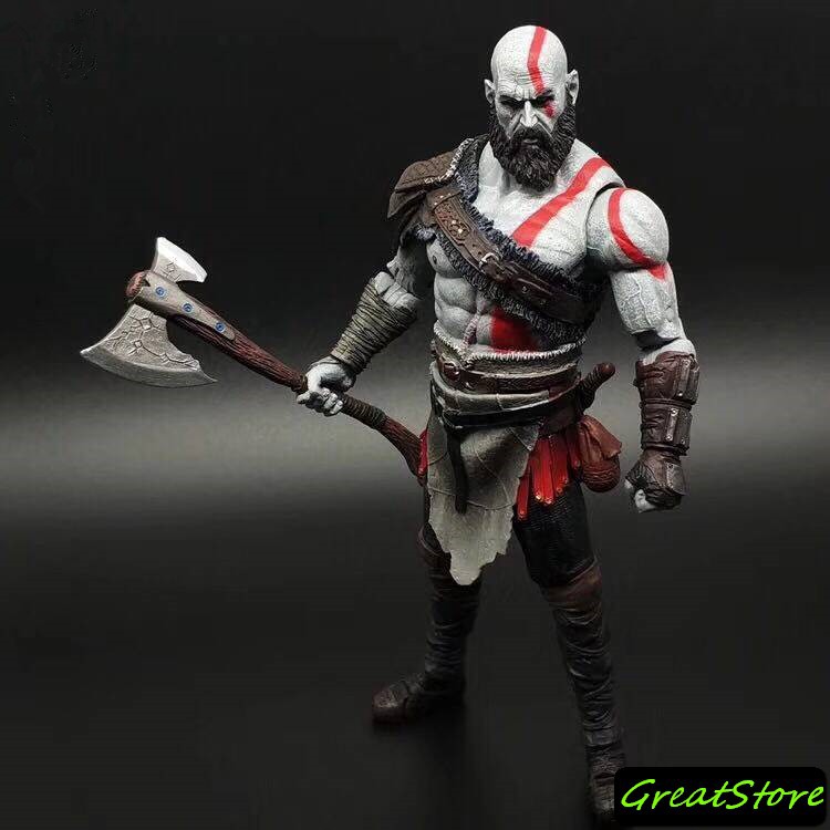 ( HÀNG CÓ SẴN ) Mô Hình Kratos Thần Chiến Tranh God Of War 2018 Neca