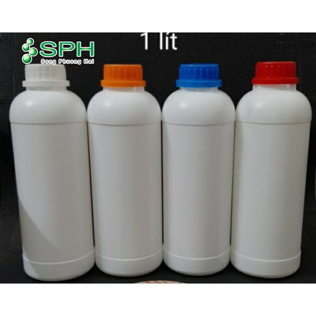 Combo 10 chai nhựa trắng 1 Lít nắp vặn to HDPE giá tốt