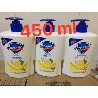 Nước rửa tay Safeguard hương chanh chai 450ml