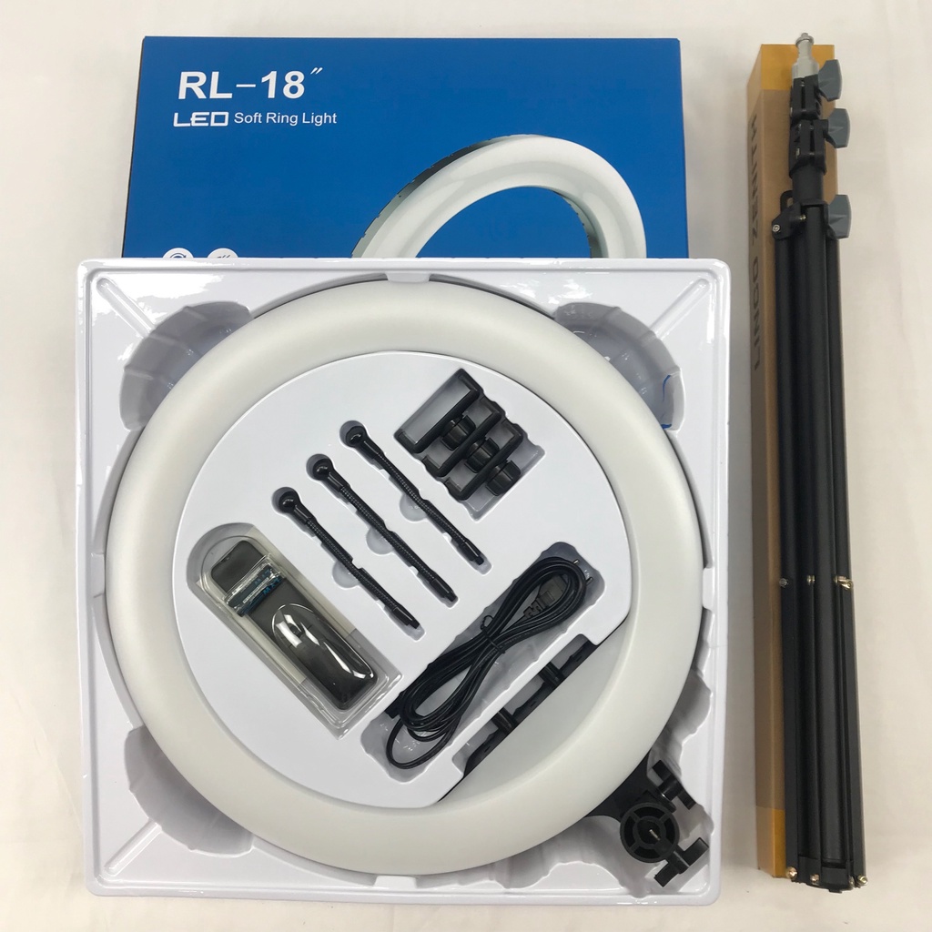 Đèn Livestream RL18 Đường Kính 45cm Livestream Chụp Ảnh, Phun xăm, Spa Cao Cấp
