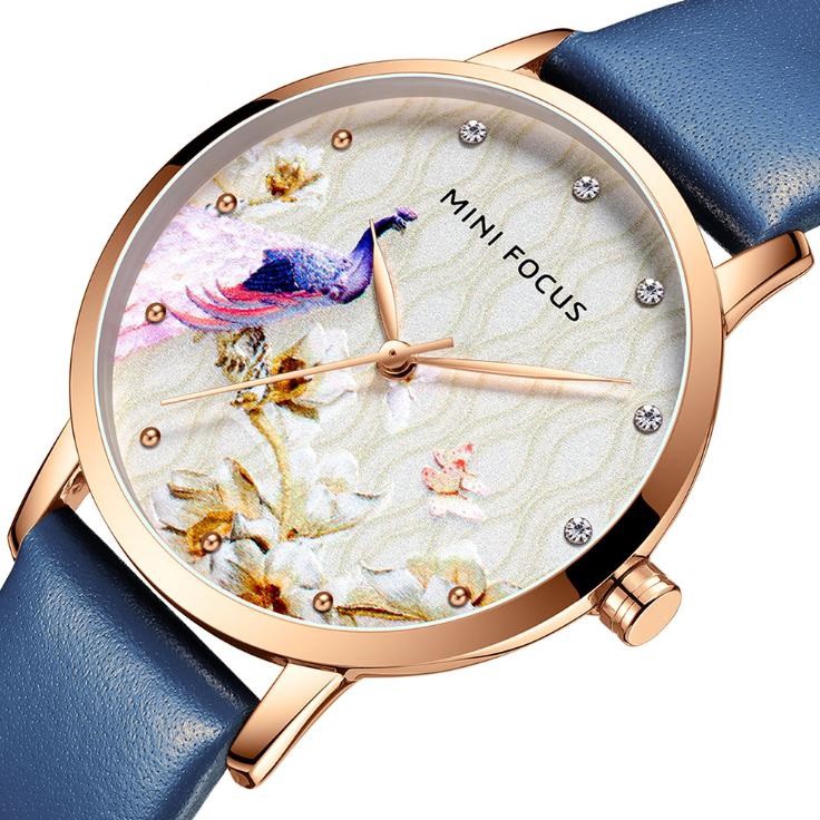 [Tặng vòng tay] Đồng hồ nữ MINI FOCUS MF0330L.04 chính hãng dây da thời trang