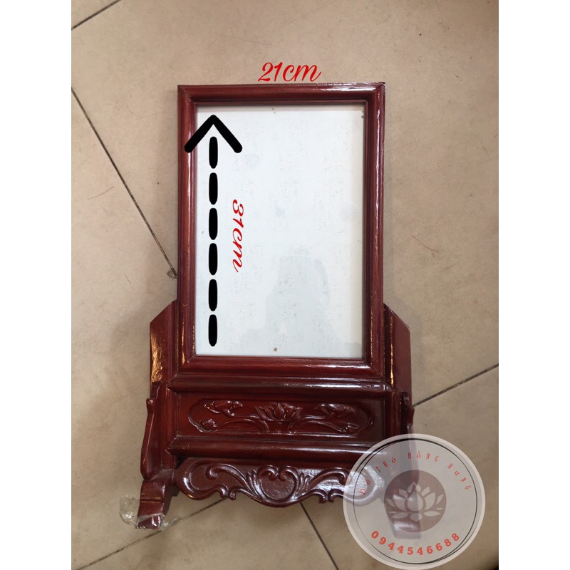 Khung ảnh thờ 21x31 gỗ hương
