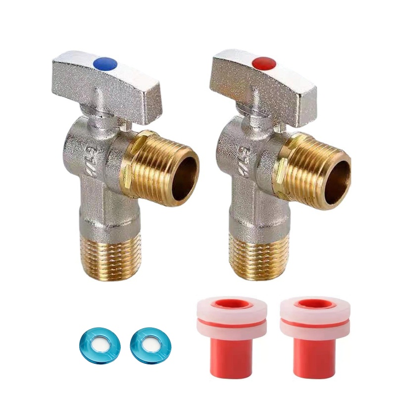2 Van Tiết Lưu Nước Nóng / Lạnh 1 / 2 &quot;Dễ Lắp Đặt