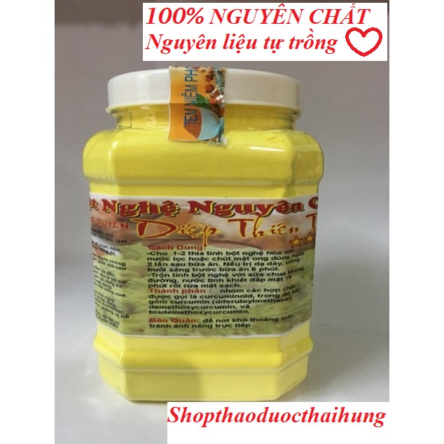 0,5kg tinh bột nghệ vàng nguyên chất (có chứng nhận An toàn thực phẩm)