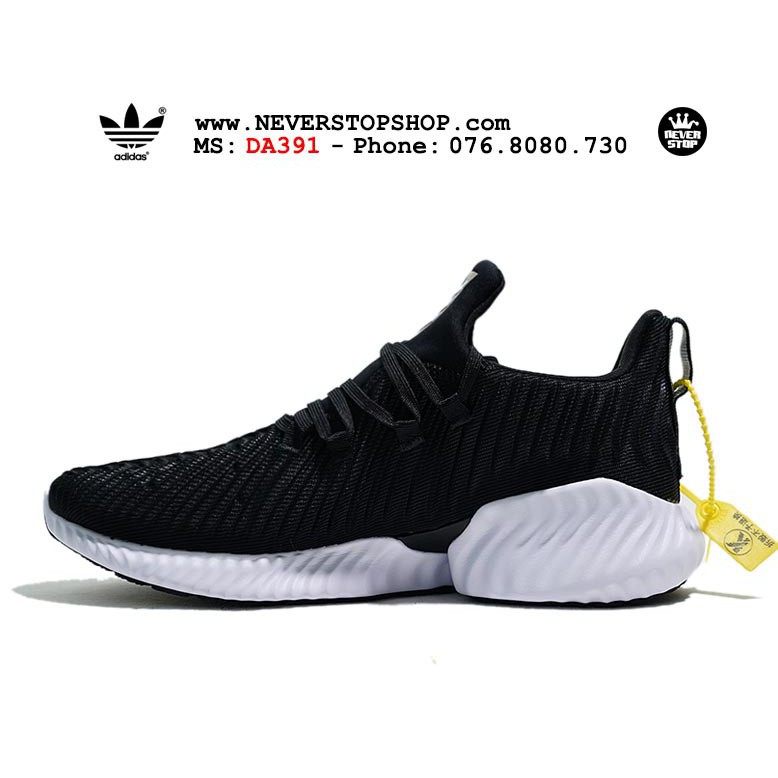 Giày tập gym ADIDAS ALPHABOUNCE INSTINCT ĐEN TRẮNG thể thao, chất lượng cao