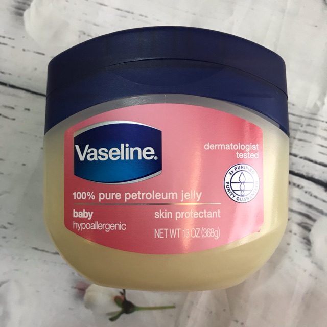 Sáp dưỡng ẩm Vaseline Baby nhãn hồng USA (368g)