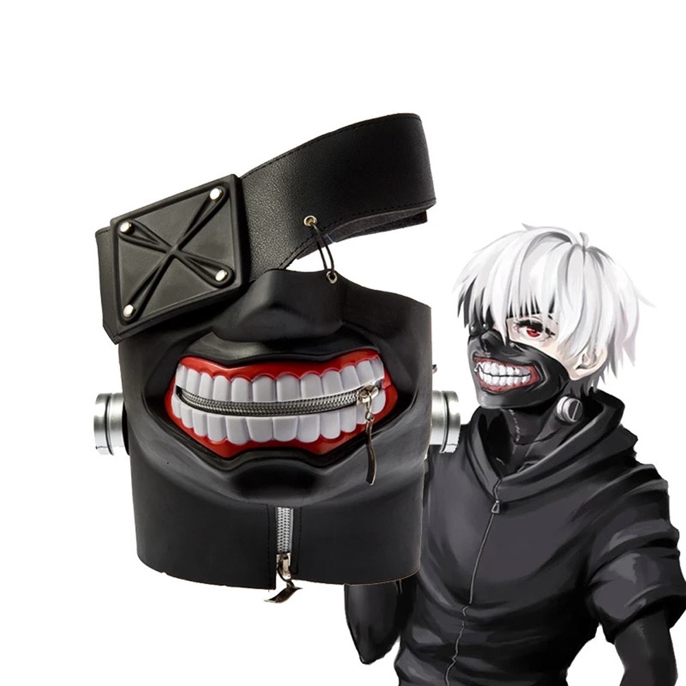 Mặt nạ cosplay Kaneki Ken Tokyo Ghoul từ cao su hoặc PU