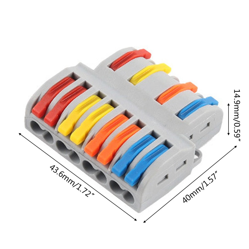 Set 5 Đầu Nối Dây Cáp 4 Trong 8 Connec