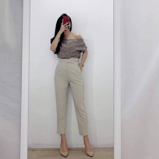 Quần Baggy đai lệch