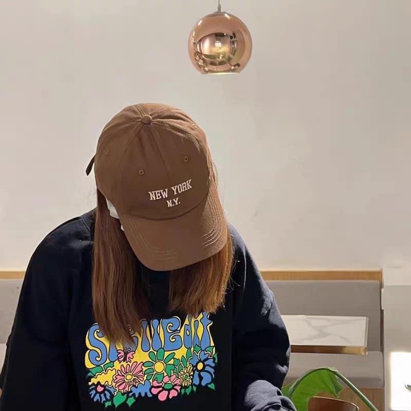 Mũ lưỡi trai, nón kết chữ NewYork, phong cách Ulzzang, Hayna Hats M13