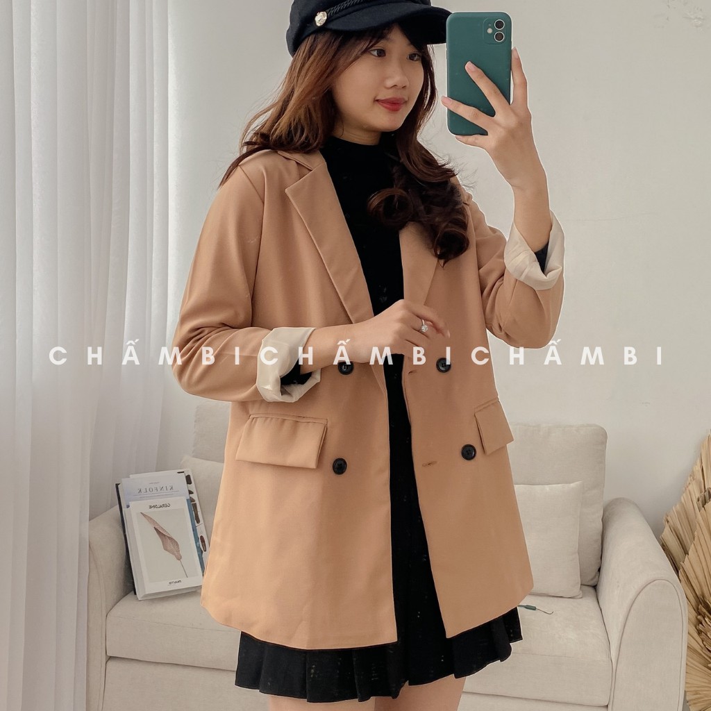 Áo Blazer 2 Lớp Vest Vải Tuyết Nhung Freesize<53kg - A.053 | BigBuy360 - bigbuy360.vn