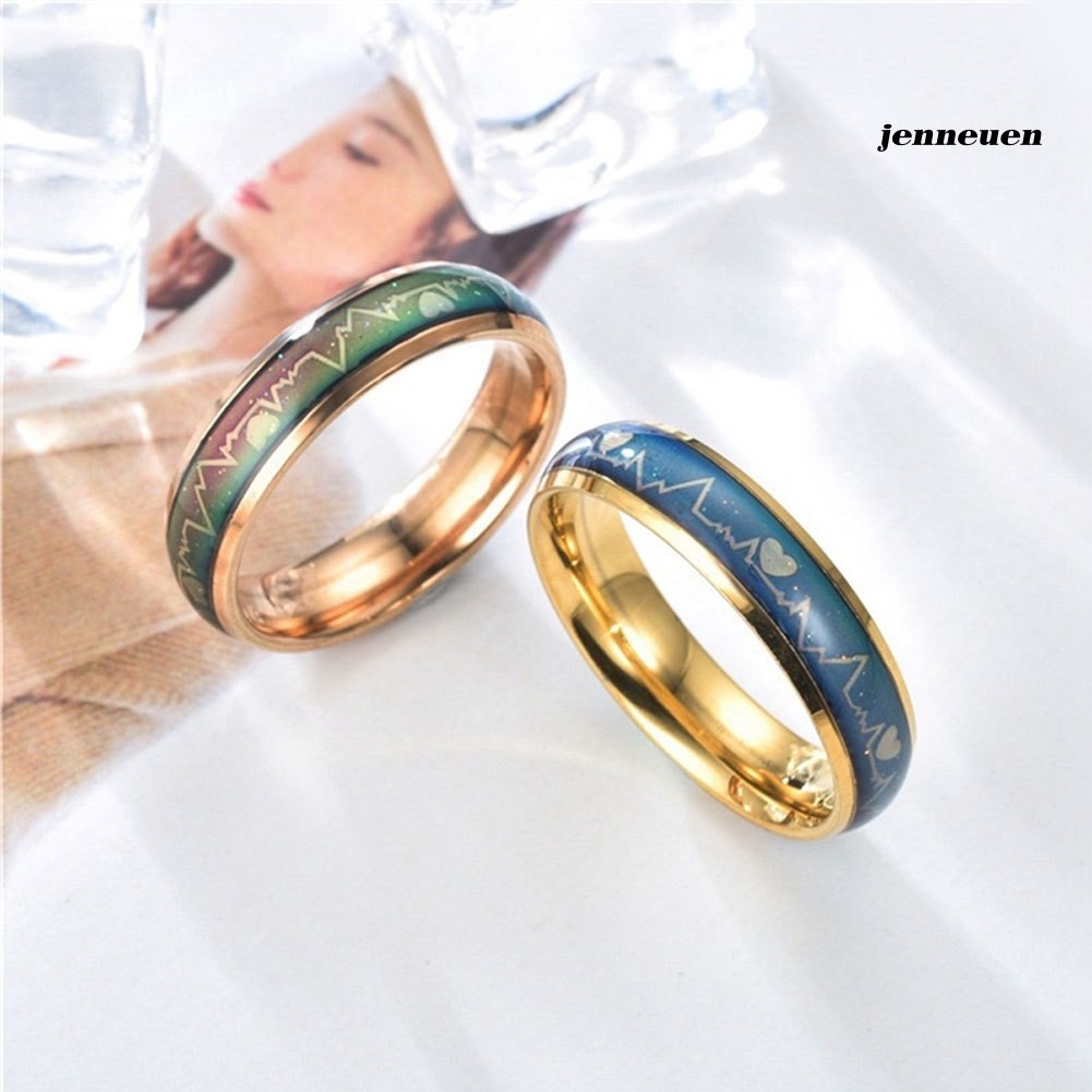 Nhẫn Hợp Kim Đổi Màu Theo Cảm Xúc Độc Đáo Dành Cho Nam Và Nữ