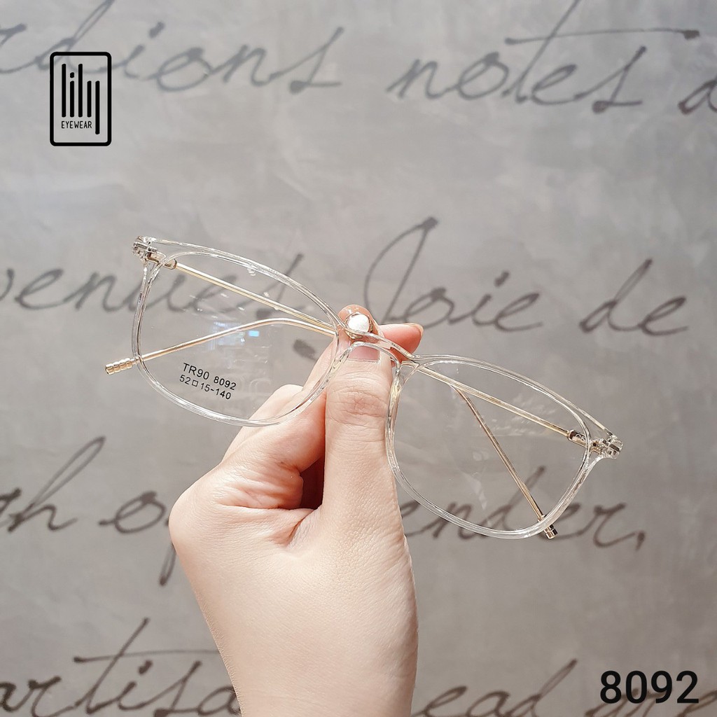 Gọng kính cận Lilyeyewear nam nữ, kiểu dáng mắt vuông, đa dạng màu sắc - 8092 | BigBuy360 - bigbuy360.vn