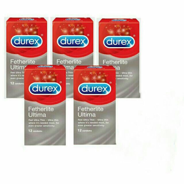 Combo 5 hộp Bao cao su Durex Fetherlite Ultima - 60 cái cao su thiên nhiên cao cấp - Shop Anh Thư 89