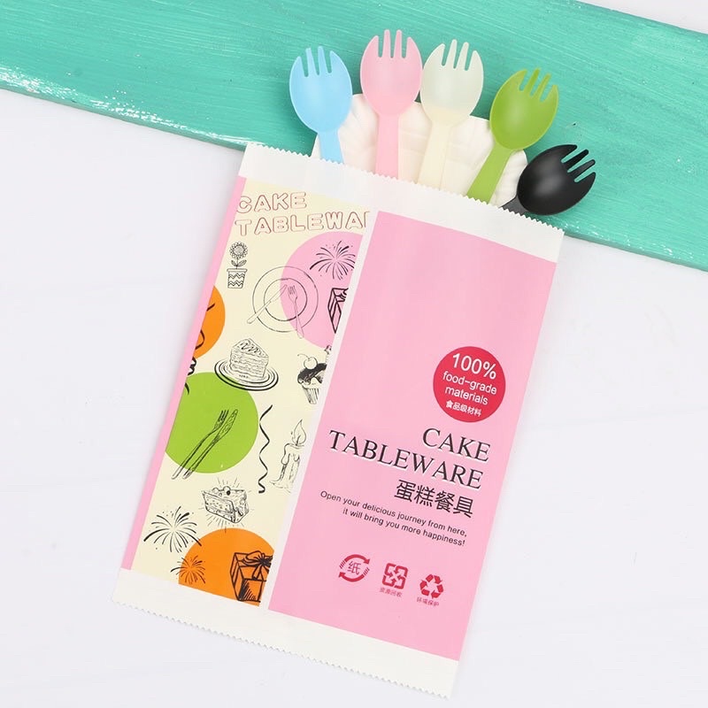 Bộ dao dĩa thìa sinh nhật(bộ 10 kèm nến)