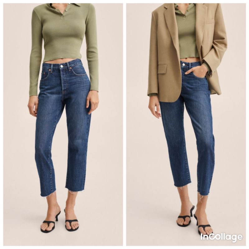 Quần bò cạp cao hàng AUTHENTIC