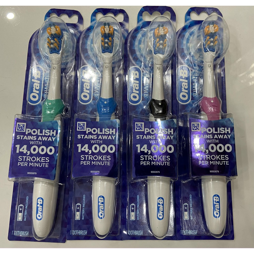 Bàn chải pin Oral B 3D White hàng USA