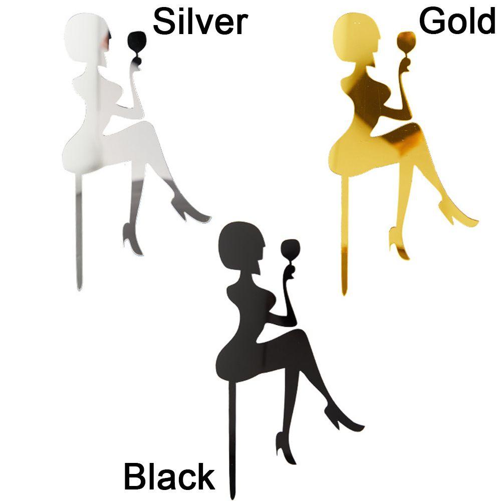 YNATURAL Topper Trang Trí Bánh Kem Hình Cô Gái