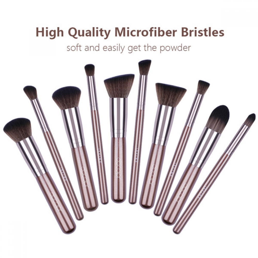 Bộ cọ tán và tạo khôi 10 cây Docolor Pieces Makeup Brushes Set