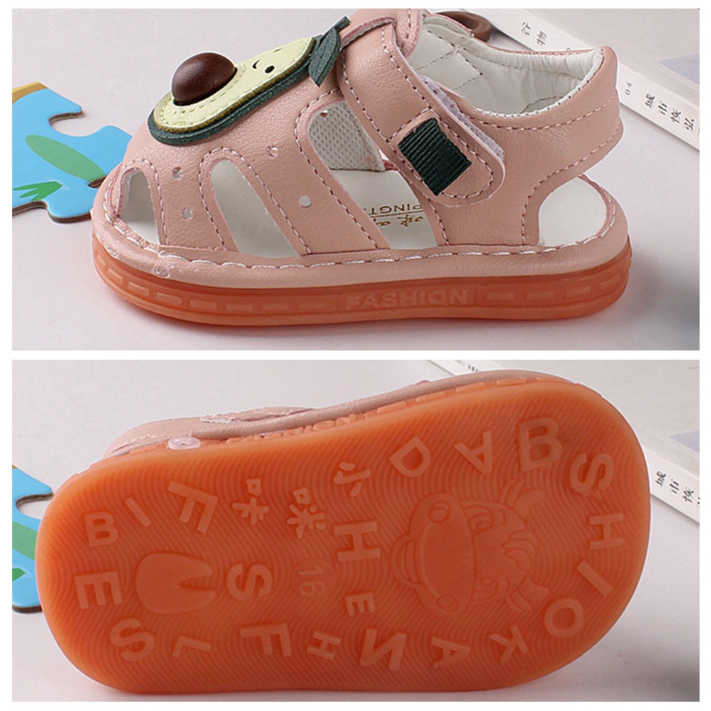 Baby Shoes With Sound Kids Soft Bottom Sandals Girls Boys Beef Tendon Bottom Shoes