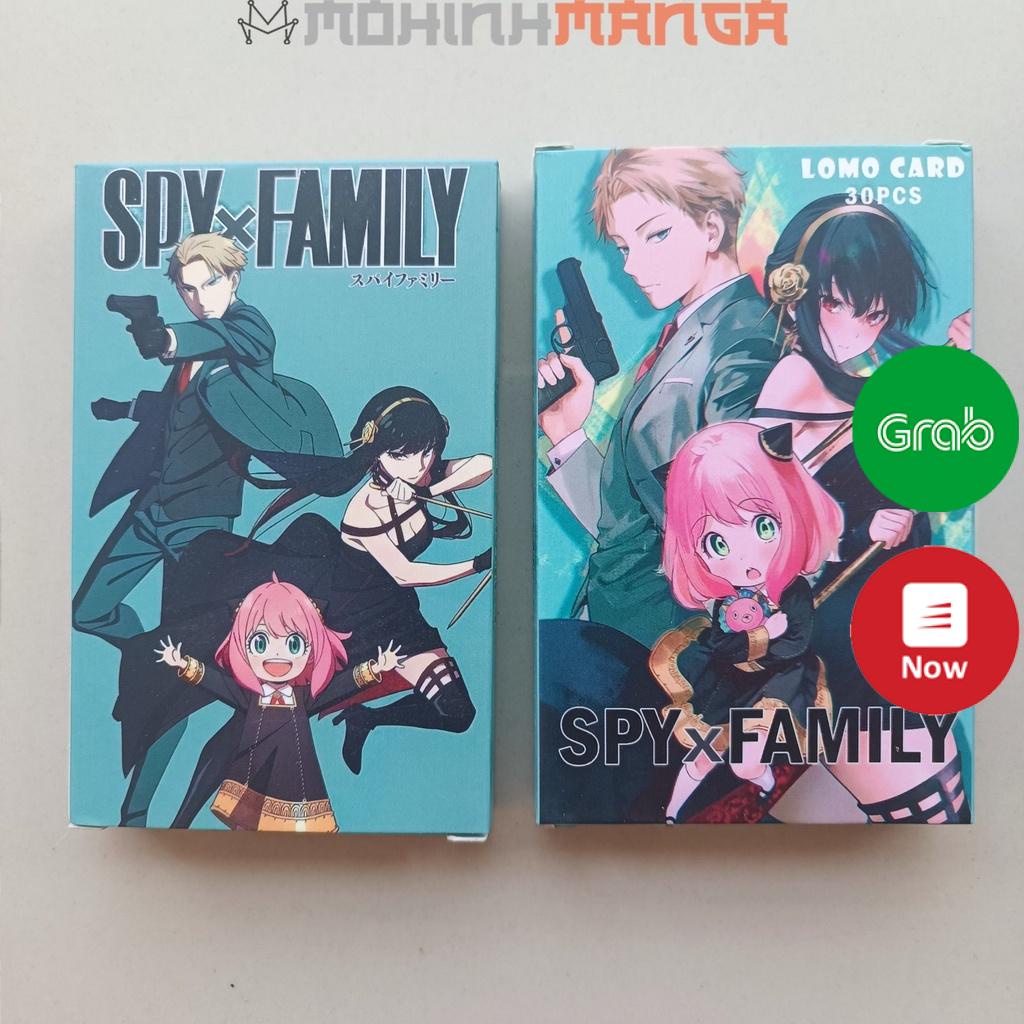 Poster card hộp 30 thẻ truyện Spy X Family in rất đẹp Gia đình điệp viên lomo Loid Forger Yor Forger Anya Forger