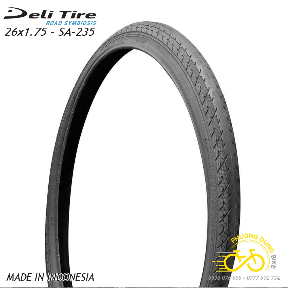 Lốp (Vỏ) xe đạp Deli Tire 26x1.75 SA-235 - 1 Chiếc