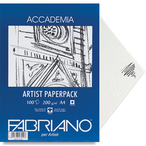 Giấy Vẽ Accademia Artist PaperPack Fabriano A3 định lượng 200gsm