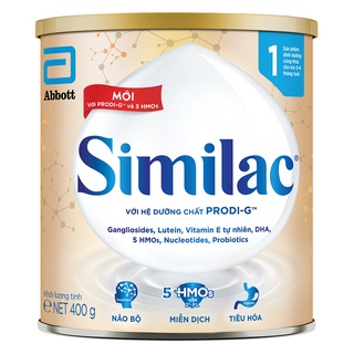 Sữa bột Similac 1 400g/lon Dinh Dưỡng 5G Mới